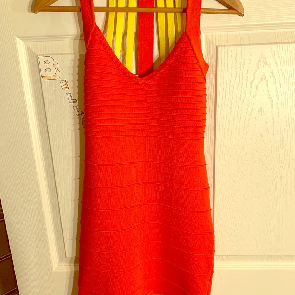 Orange & yellow dress